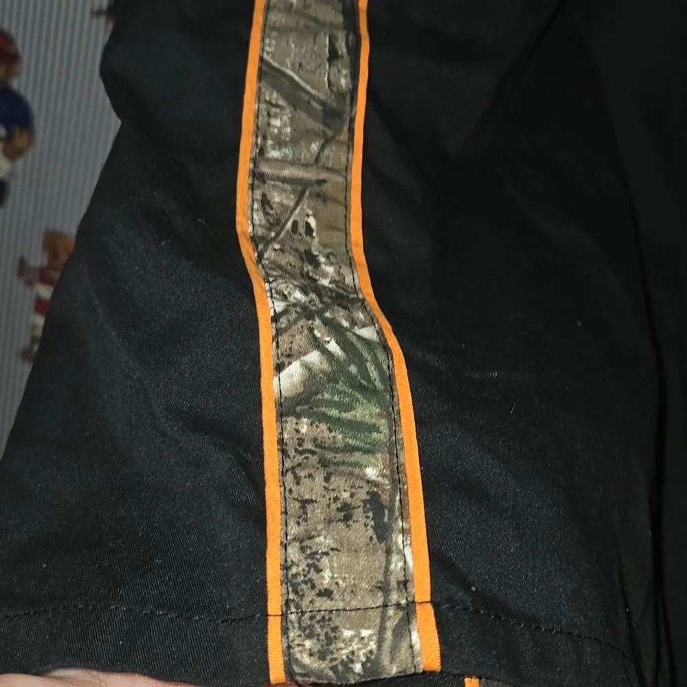 Nascar Bass Pro Shops JH Design Black Racing Camo Button Shirt Mens 2xl
